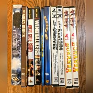 Lot of 14 DVD's - Stargate Atlantis/Windtalkers/West Side Story/Airplane & More
